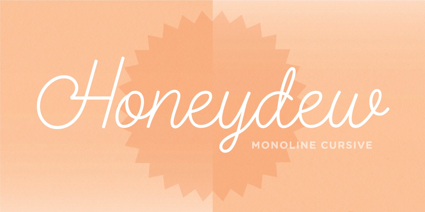 Beispiel einer Honeydew-Schriftart #1